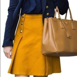 J.Crew Sailor skirt in double-serge wool
